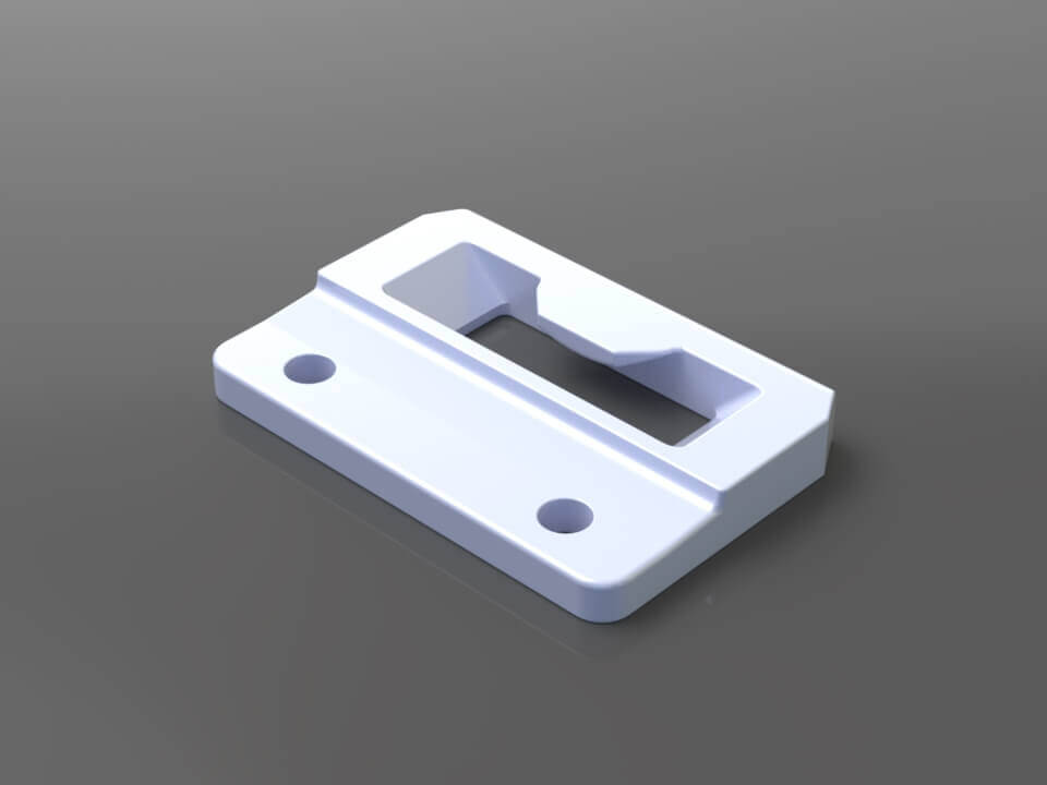 Lock Face Mount Keeper (Polished/Matte)