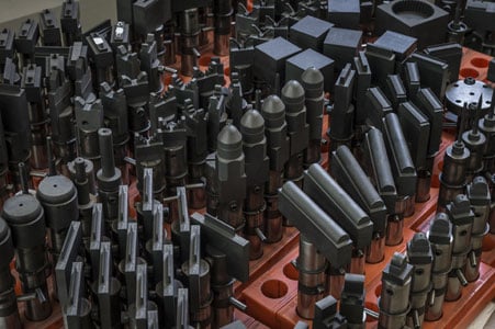 Plastic injection molded components