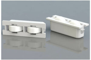 Two Wheels Same Height Window Roller Assembly