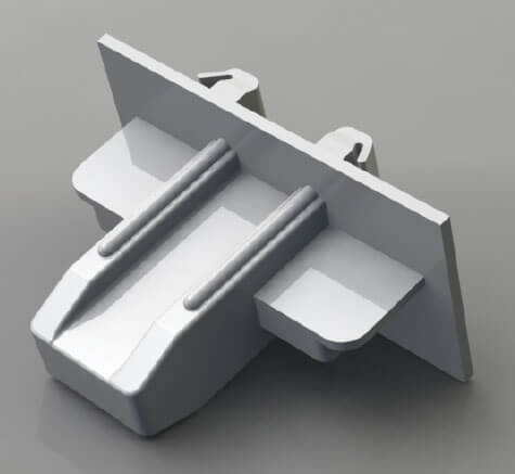 15/32 Inch (in) Airspace and 8 x 26 Millimeter (mm) Contour Grid Clip