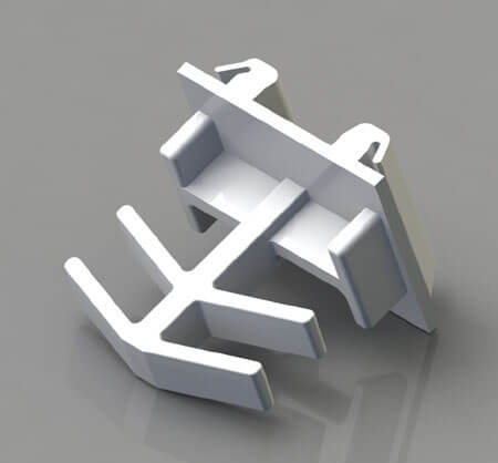 23/32 Inch (in) Airspace and 5/16 x 5/8 Inch (in) Flat Grid Clip