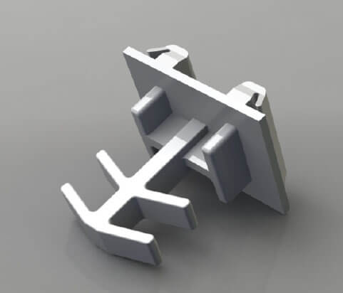 21/32 Inch (in) Airspace and 3/8 x 7/16 Inch (in) Flat Grid Clip