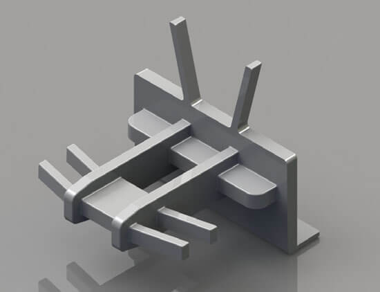 9/16 Inch (in) Airspace and 5.5 x 18 Millimeter (mm) Contour Grid Clip