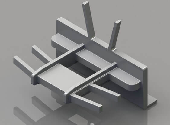 1/2 Inch (in) Airspace and 5.5 x 25 Millimeter (mm) Contour Grid Clip