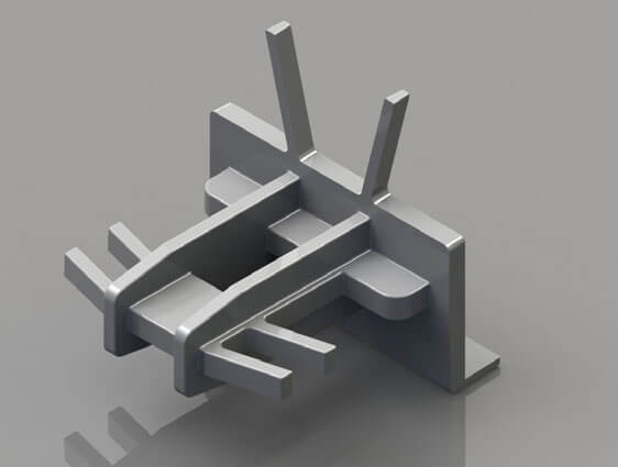 15/32 Inch (in) Airspace and 8 x 18 Millimeter (mm) Contour Grid Clip