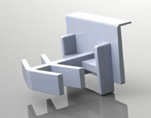 Foam Spacer Grid Clips for 3/8 x 5/8 Inch (in) Flat Bar