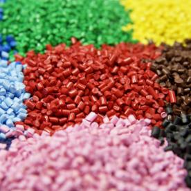 Plastic resin pellets are available in a variety of colors, and different specifications