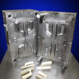 Core metal molds are created for the fabrication process